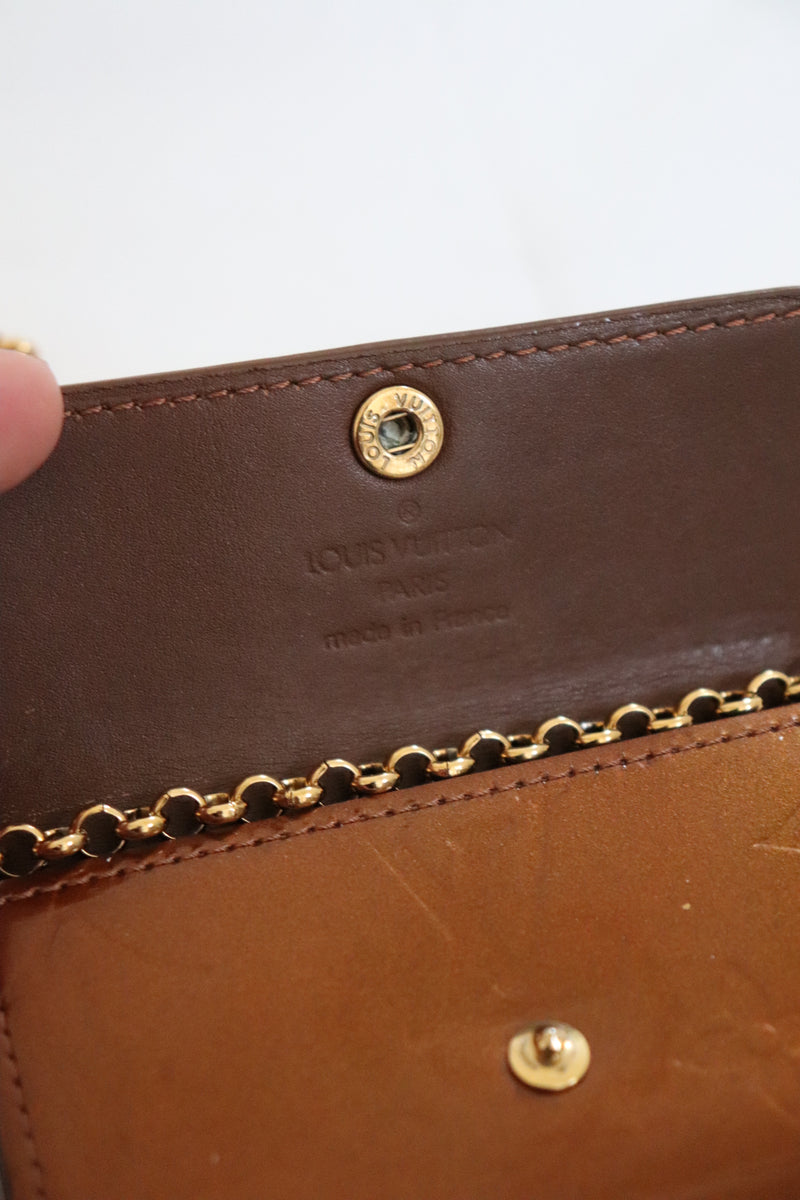 Louis Vuitton Vernis Patent Leather dentelle Ludlow Wallet