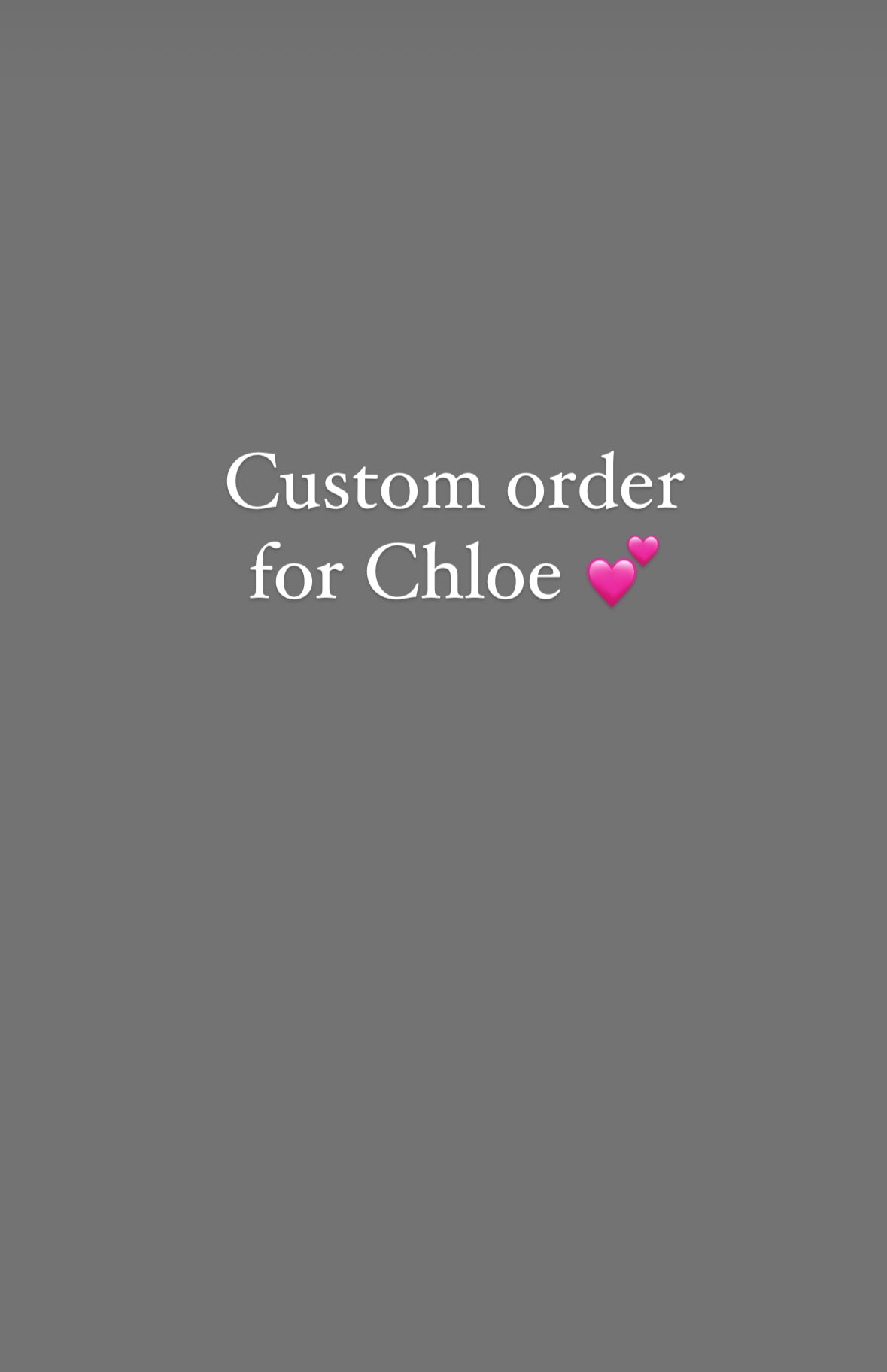 Custom popular listing for chloe