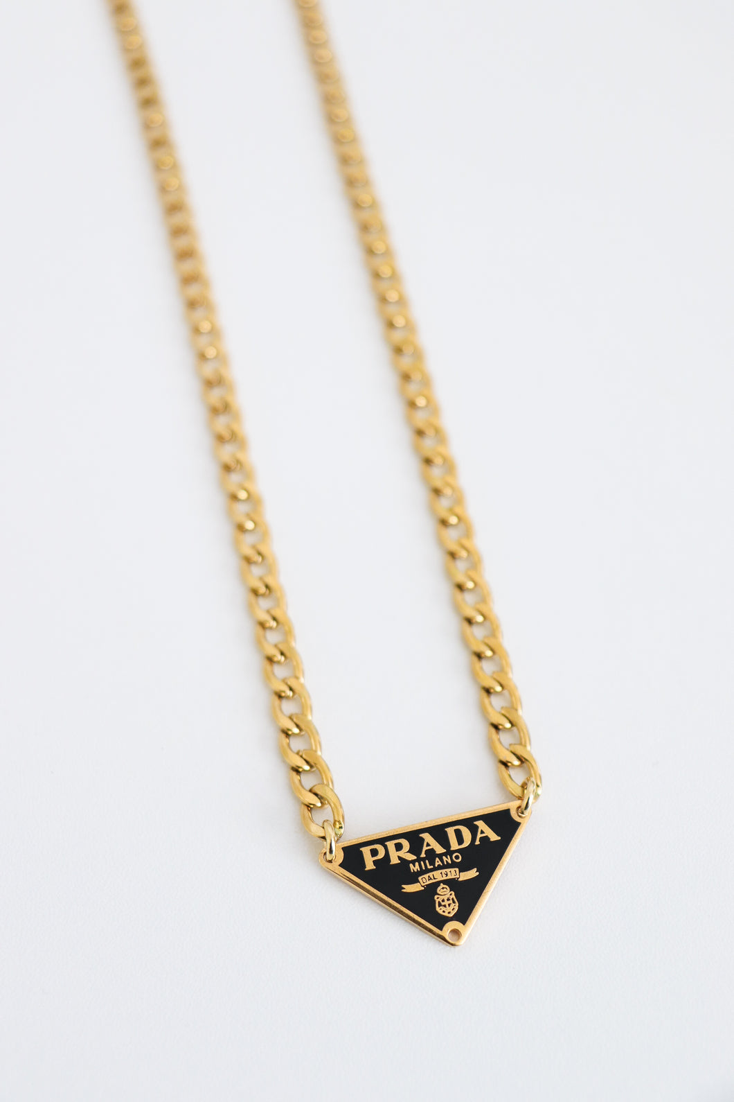 Prada black necklace