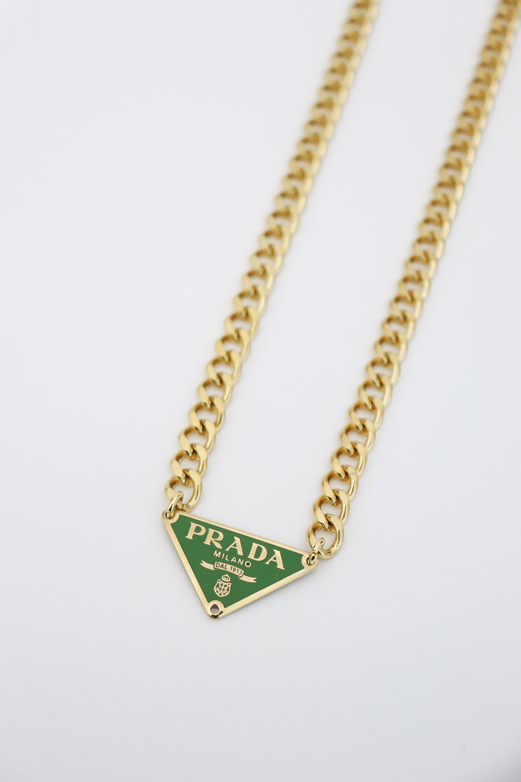 Prada green neckace