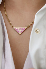 Load image into Gallery viewer, Prada pink mini neckace
