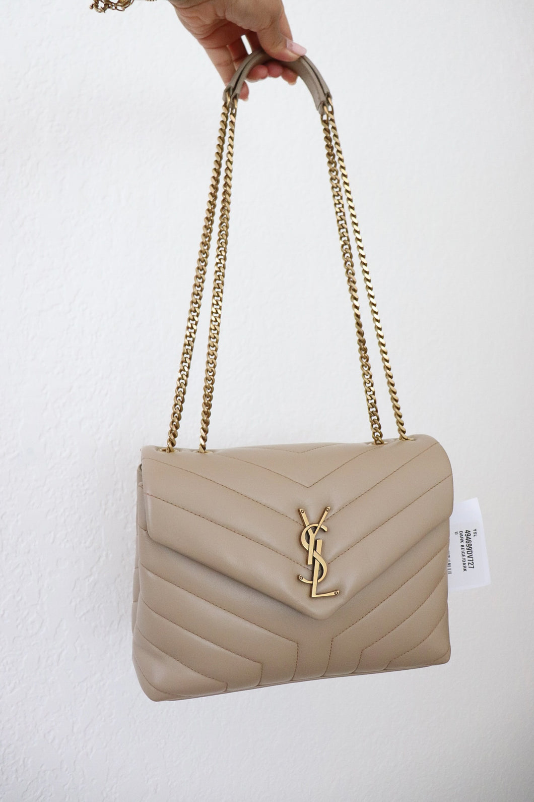BRAND NEW YSL Loulou Bag in Quilted leather in beige (retails for 2650$)