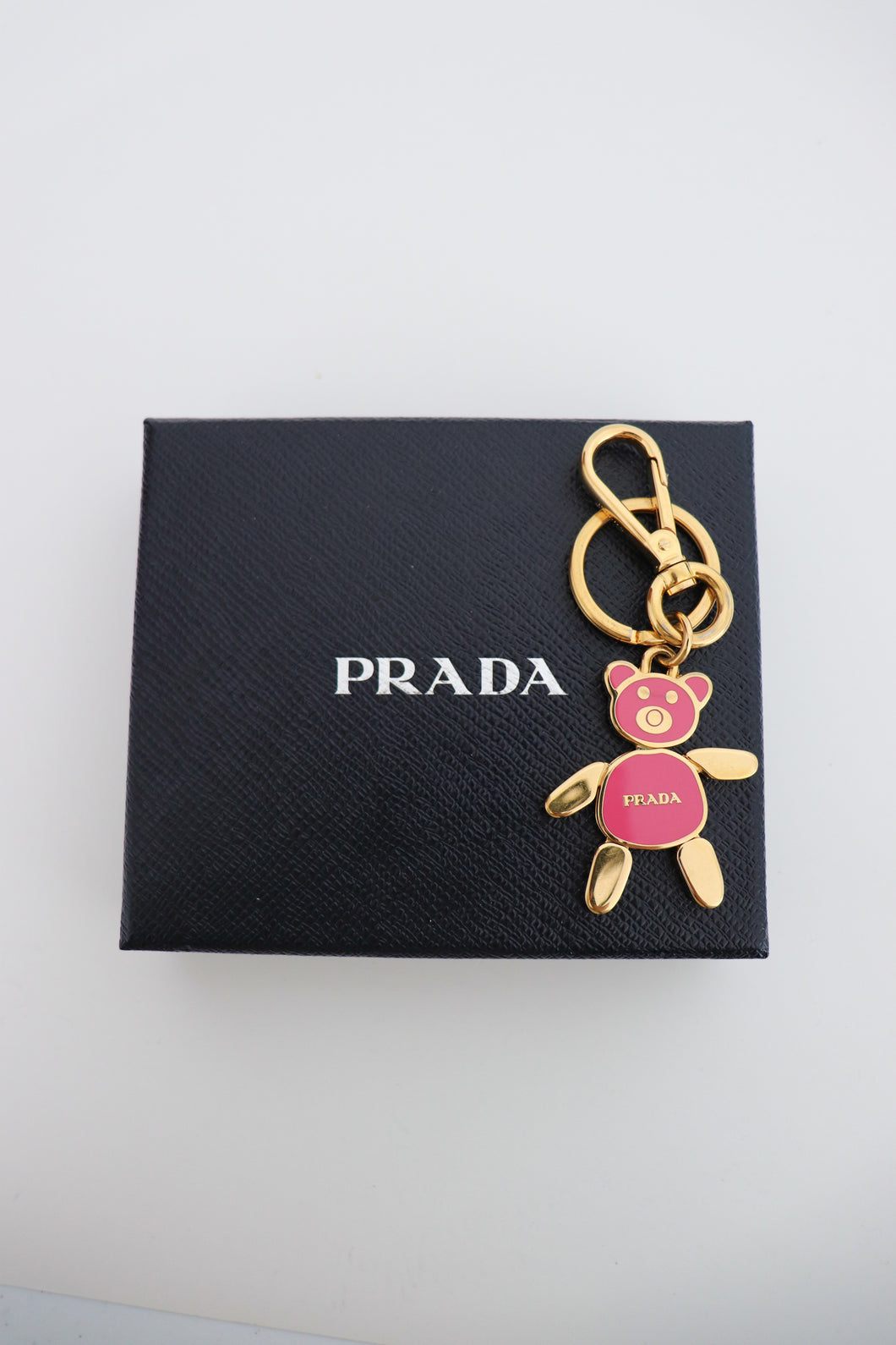 Prada bear key chain